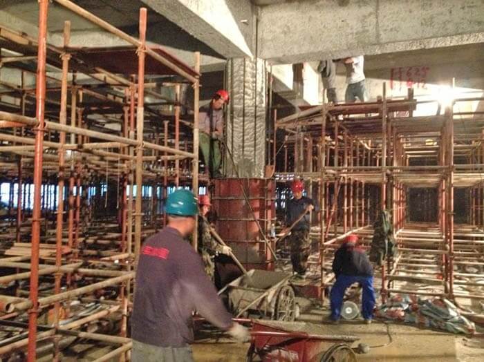 某矿泉水生产基地厂房结构加固工